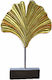 Art et Lumiere Raumdekoration Muschel aus Keramik Gold 23x7x27cm 1Stück