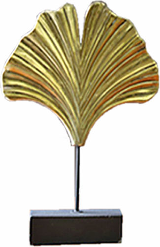 Art et Lumiere Decorative Space Clam made of Ceramic Material Gold 23x7x27cm 1pcs