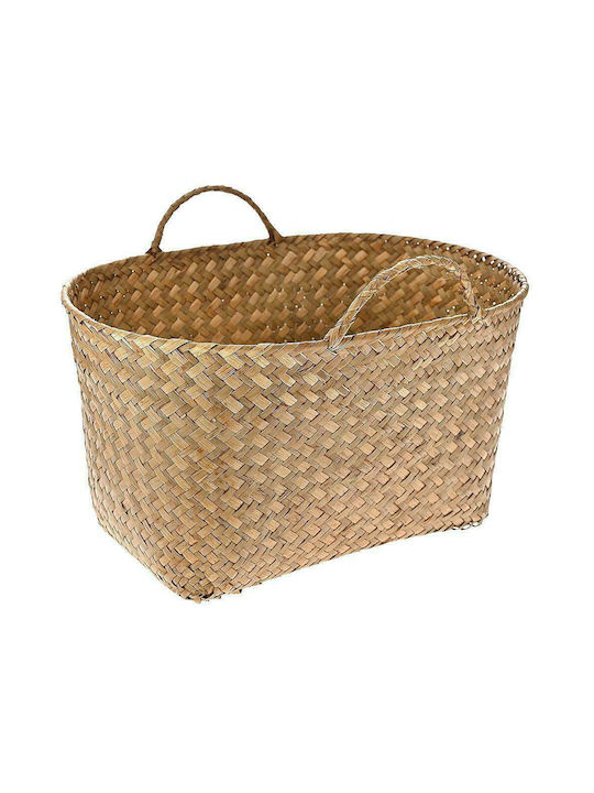 Wicker Decorative Basket Μελί 36x26x20εκ. Iliadis