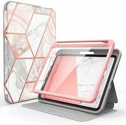 Supcase Cosmo Flip Cover Σιλικόνης / Δερματίνης Marble (iPad mini 2021)