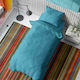 Dimcol Sheet Sets Single 160x240cm. Solid 493 Turquoise 3pcs