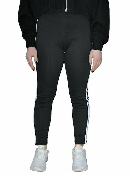 NZR TEKSTIL Damen Elastische Schwarze Leggings