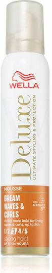 Wella Deluxe Dream Waves & Curls Spumă Pentru Păr Pentru Bucle 200ml