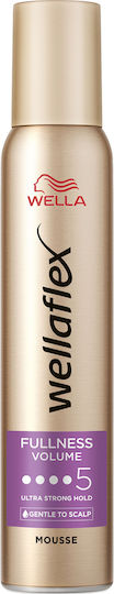 Wella Wellaflex Fullness For Thin Hair Αφρός Μαλλιών Μπούκλες 200ml