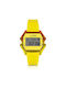 I AM Digital Uhr Batterie mit Gelb Kautschukarmband