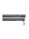 Viometale Cosmos Jessica Two-Way Aluminum Curtain Track Black Matte / Chrome 300cm