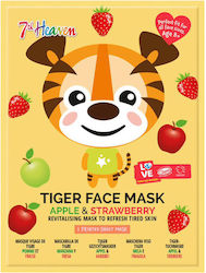 7th Heaven Animal Tiger Sheet Μάσκα Προσώπου