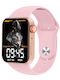 T100 Plus 42mm Smartwatch mit Pulsmesser (Rosa)