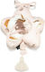 La Millou Crib Decorative Pillow Star Fly me to the Moon Sky with Music Pink Nude