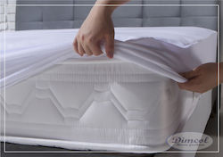 Dimcol Wasserdichtes Baby Matratzenschoner Baumwoll Frotteehandtuch mit Passe 70x140x20cm