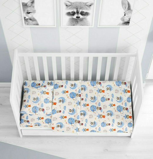 Dimcol Baby Duvet Cover Reach the Stars 191 Sky Blue 120x160cm