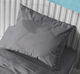 Dimcol Solid Kids Cotton Pillowcase 50x70cm Dark Grey 1930813106249592