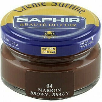Saphir Creme Surfine Боя за Кожени обувки Кафяв 50мл