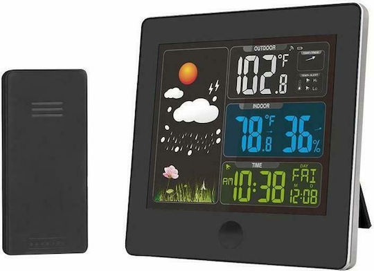 Solight TE80 Wireless Digital Weather Station Tabletop Black