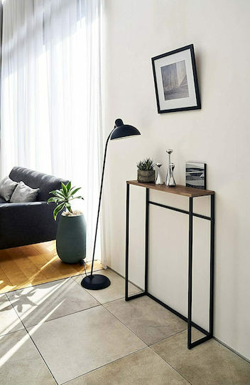 Tower Console Table Wood & Metal YMZK L60xW18.5xH80.5cm Tower Console Table Wood & Metal YMZK L60xW18.5xH80.5cm