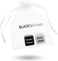 Dream Love Black & Silver Dice For Couples Ερωτικό Παιχνίδι Ζαριών ES/EN D-221906