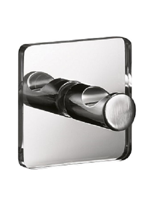Kleine Wolke Mirror Hooks Άγκιστρο Μπάνιου Μονό με Βίδες Ασημί