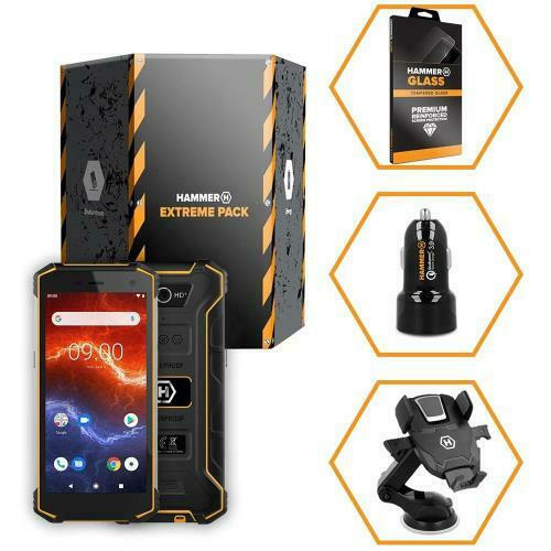 Κινητό Τηλέφωνο Hammer Energy 2 (Dual SIM) 32GB 3GB RAM Μαύρο-Πορτοκαλί EXTREME PACK