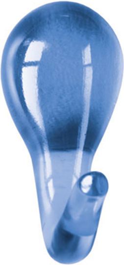 Kleine Wolke Drop Hooks Άγκιστρο Μπάνιου Μονό ​3.2x6.3cm Μπλε