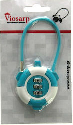 Viosarp Padlock with Cable Combination 1pcs