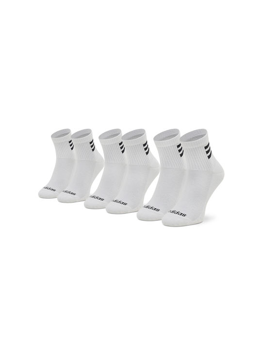 Adidas Hc Αθλητικές Κάλτσες Λευκές 3 Ζεύγη