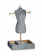 Gift Decor Velvet Gray Jewellery Box Stand