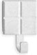 Inofix 2304-2 Agățătoare cu închizător Hoop & Loop Plastice Albe 1buc