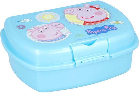 Stor Peppa Pig Plastic Kids' Food Container Peppa Pig Light Blue x x 5.6cm