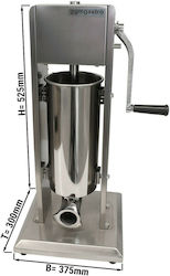 GGMgastro Sausage Filler Machine 3lt 37.5x30x52.5cm