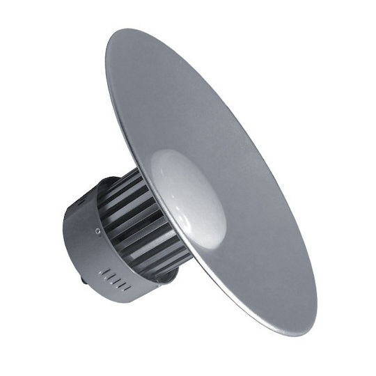 GloboStar Commercial Bell Light 150W Cool White 14400lm with Built-in LED Silver Ø45xH29cm