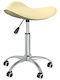 Office Desk Stool Cream 44x44x57cm