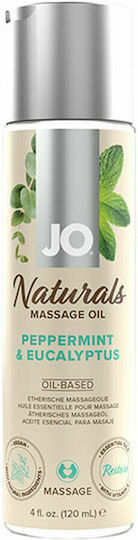 System Jo Naturals Massage Oil Λάδι για Μασάζ με Άρωμα Peppermint Eucalyptus 120ml