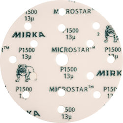 Mirka MicroStar Orbital Sander Sheet K2500 with 15 Holes 150x150mm