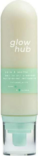 Glow Hub Calm & Soothe Gel-zu-Öl Gesichtsreiniger mit Beruhigende Wirkung 120ml