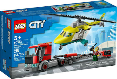 LEGO® City Great Vehicles: Rescue Helicopter Transport (60343)