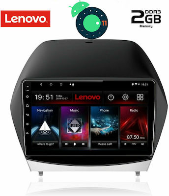 Lenovo Car Audio System for Audi A7 Hyundai iX35 2010-2015 (Bluetooth/USB/AUX/WiFi/GPS/Apple-Carplay/CD) with Touch Screen 10.1" DIQ_LVB_4235