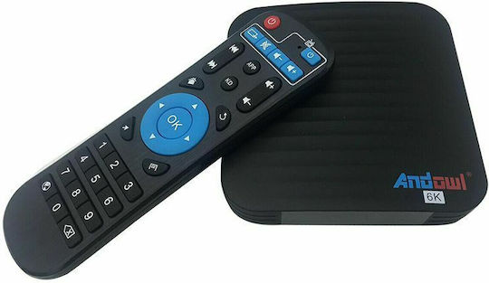 Andowl TV Box Q10 Q10 4K UHD με WiFi 4GB RAM και 64GB Αποθηκευτικό Χώρο με Λειτουργικό Android 9.0