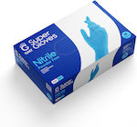 GMT Super Gloves Γάντια Νιτριλίου Χωρίς Πούδρα σε Μπλε Χρώμα 1000τμχ