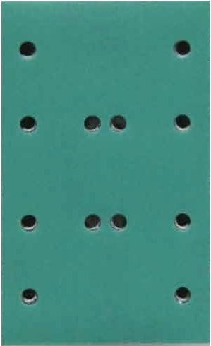 Rupes HQ 400 130129 Φύλλο Λείανσης Παλμικού Τριβείου K80 με 12 Τρύπες 80x130mm
