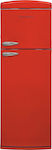 Morris MRS-31310R Retro Ψυγείο Δίπορτο 310lt Total NoFrost Υ175.2xΠ60.5xΒ68.1εκ. Κόκκινο