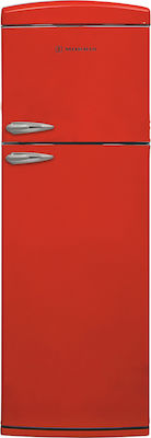 Morris MRS-31310R MRS-31310RR Retro Double Door Refrigerator 310lt Total NoFrost H175.2xW60.5xD68.1cm Red