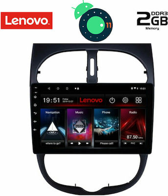 Lenovo Car-Audiosystem für Peugeot 206 Audi A7 1998-2006 (Bluetooth/USB/AUX/WiFi/GPS/Apple-Carplay) mit Touchscreen 9" DIQ_LVB_4506