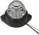 GloboStar Πλευρικά Φώτα Όγκου Φορτηγών Bullet LED 6 SMD DC 24V Αδιάβροχο 24V - Λευκό 115404
