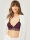 CottonHill Women's Bralette Bra Purple