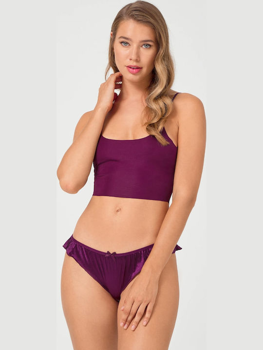 CottonHill Damen Zeichenfolge Lila