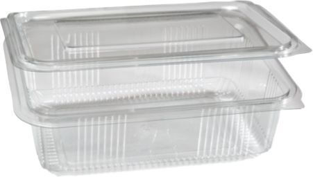 Disposable Plastic PET Tableware for Cold 1000ml Transparent 100pcs