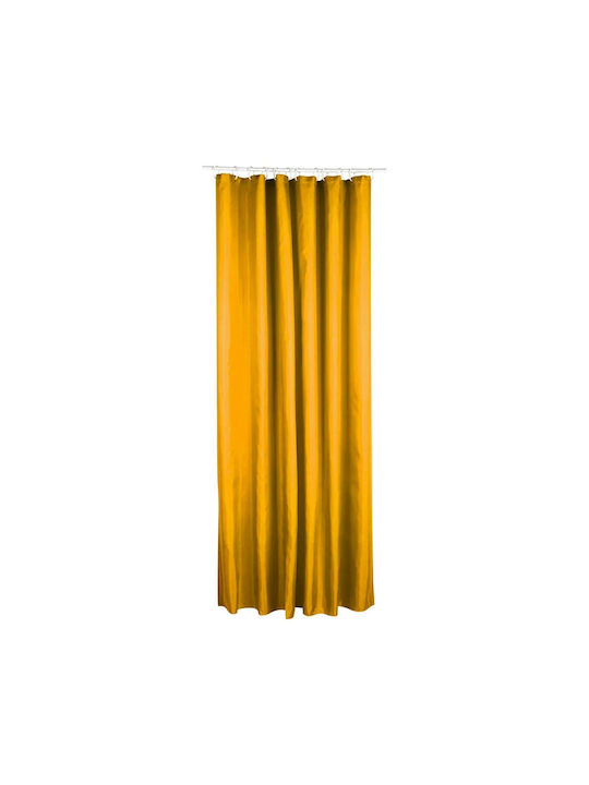 5Five Κουρτίνα Μπάνιου 180x200 cm Κίτρινη