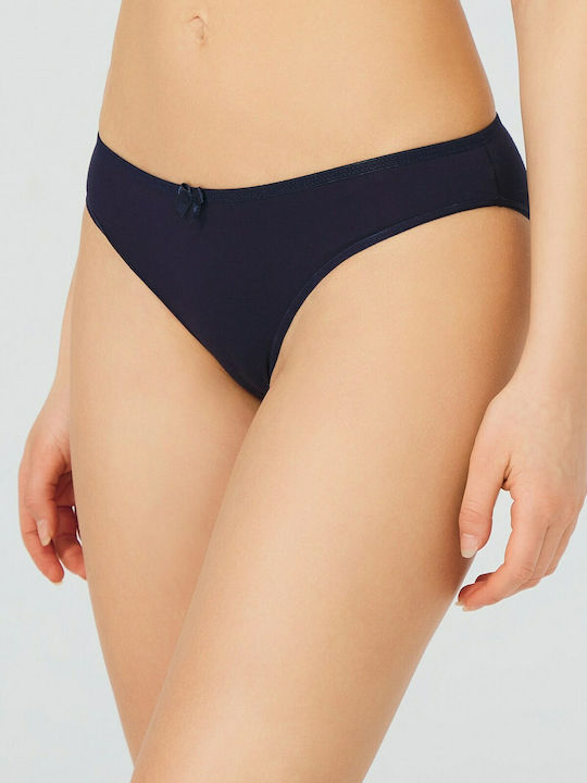 CottonHill Βαμβακερό Γυναικείο Slip Navy Μπλε