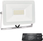 Elmark Waterproof LED Floodlight 100W Natural White 4000K IP65