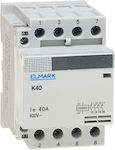 Elmark K40 Phase 4-Pole Power Relay 63A 230V 23425